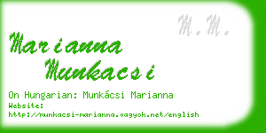 marianna munkacsi business card